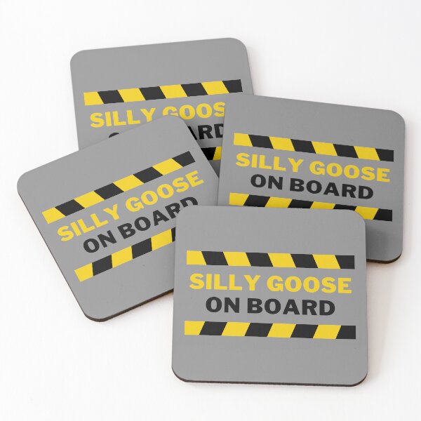 Item preview, Silly Goose on Board | A Playful, Quirky And Dangerous Goose Illustration designed and sold by MrDoze.