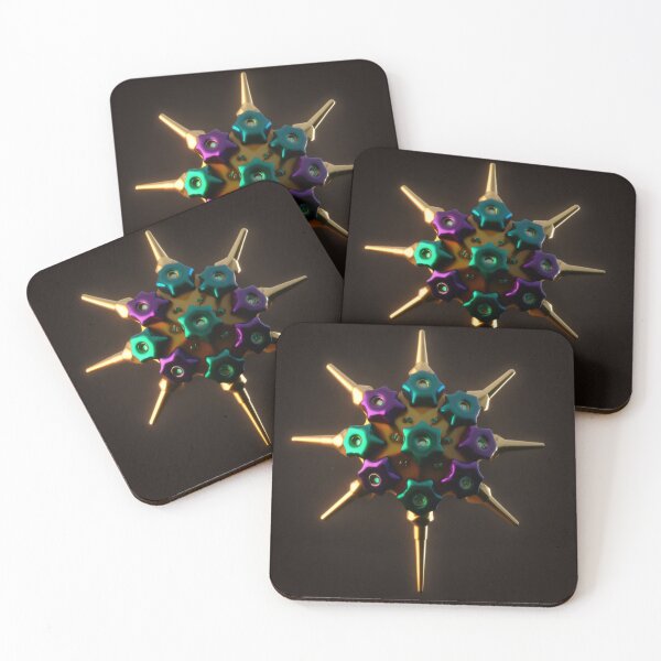 Item preview, Designing the Future: Exploring the Impact of Star-Shaped Screw Forms in Green and Purple designed and sold by DaniFantasy.