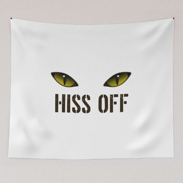 Item preview, funny cat hiss off gift for cat lover sarcastic offended saying  designed and sold by joygift369.