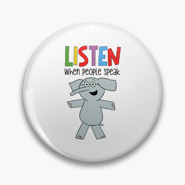Item preview, Listen When People Speak Elephant Piggie Pigeon Kids Boy Girl designed and sold by DemminLiesel.
