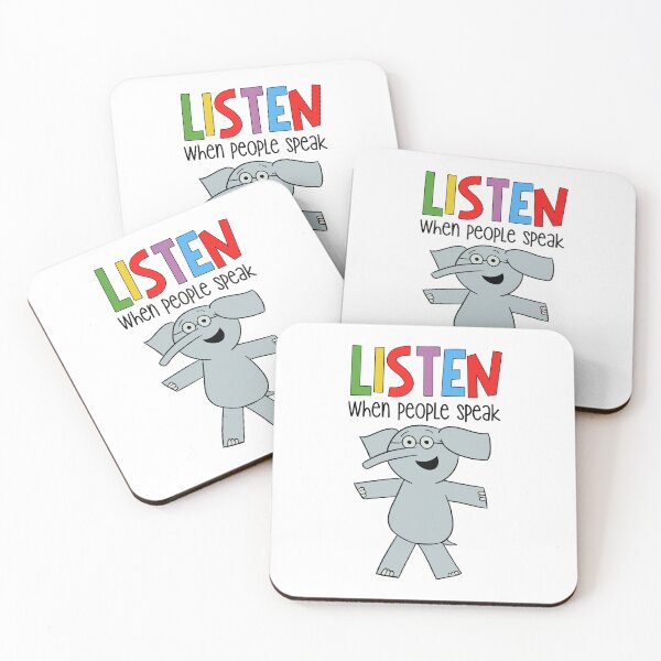 Item preview, Listen When People Speak Elephant Piggie Pigeon Kids Boy Girl designed and sold by DemminLiesel.