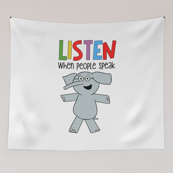 Item preview, Listen When People Speak Elephant Piggie Pigeon Kids Boy Girl designed and sold by DemminLiesel.