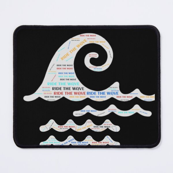 Aperçu de l'œuvre Montez sur le nuage de mots Wave créée et vendue par FlowingMovement.
