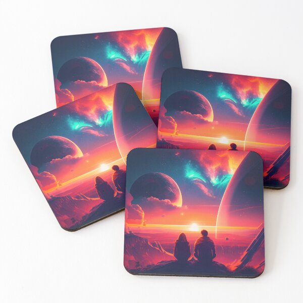 Item preview, couple watching a shooting star designed and sold by via-colab.