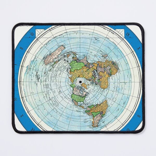 1892 Flat Earth Map Alexander Gleason's New Standard Map of the