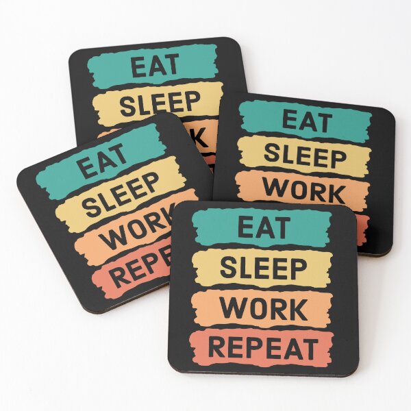 Item preview, "Eat Sleep Work Repeat" Design | Motivational Work Apparel designed and sold by SimpliText.