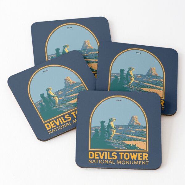 Item preview, Devils Tower National Monument Prairie Dog Emblem designed and sold by KrisSidDesigns.