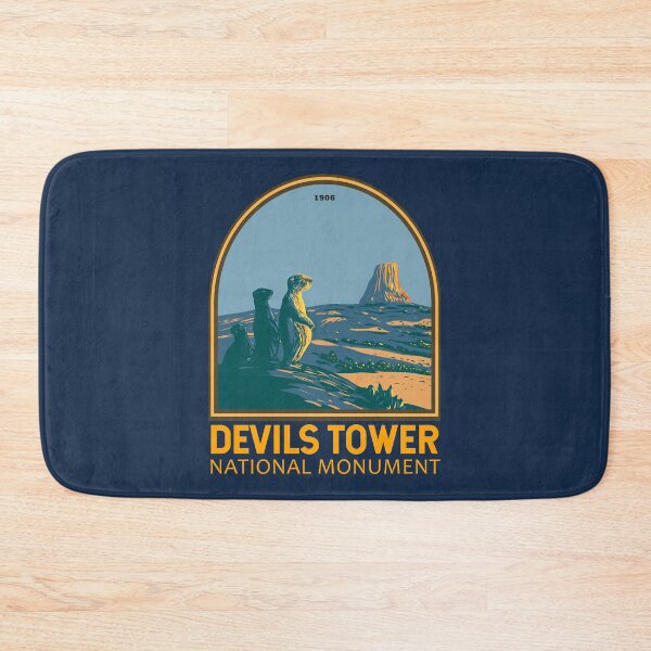Item preview, Devils Tower National Monument Prairie Dog Emblem designed and sold by KrisSidDesigns.