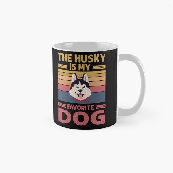 Item preview, THE HUSKY IS MY FAVORITE DOG designed and sold by Pixelish.
