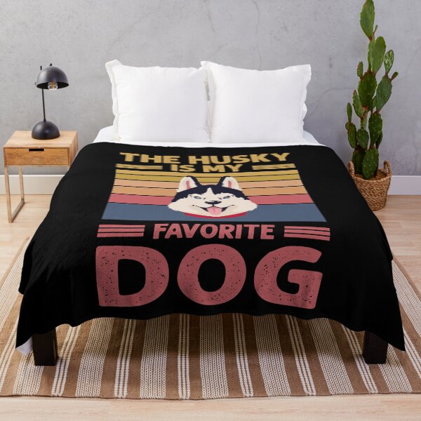 Item preview, THE HUSKY IS MY FAVORITE DOG designed and sold by Pixelish.