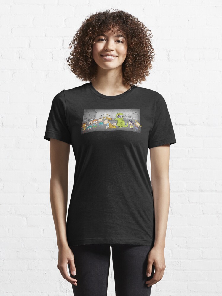 Disover Rugrats Reptar Group Simple Panel | Essential T-Shirt 
