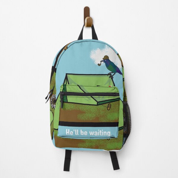 Item preview, Inspector Grackle the Nefarious Bird Detective Character- Camping designed and sold by ScaperShirts.