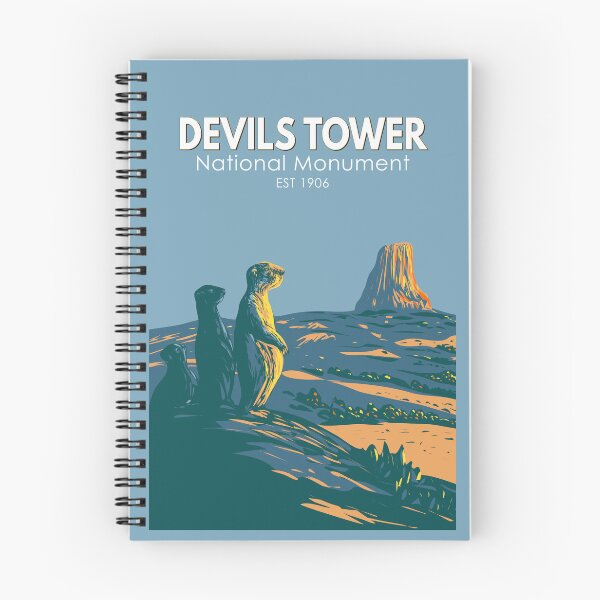 Item preview, Devils Tower National Monument Prairie Dog Vintage designed and sold by KrisSidDesigns.