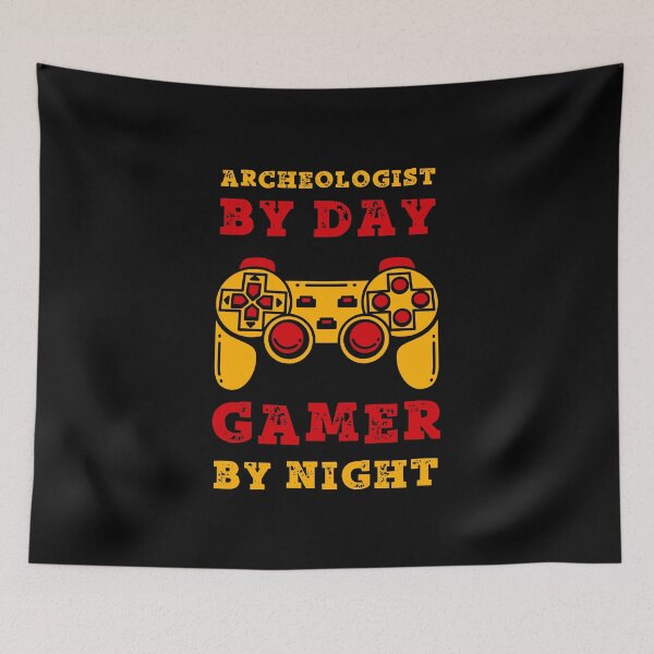 Item preview,  Archaeologist By Day Gamer By Night designed and sold by SamuraiGaming.