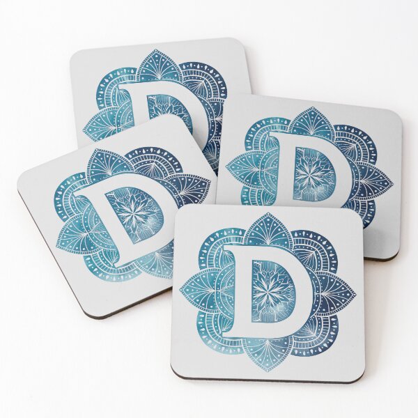 Item preview, Letter D Mandala Monogram designed and sold by BuBuchi.