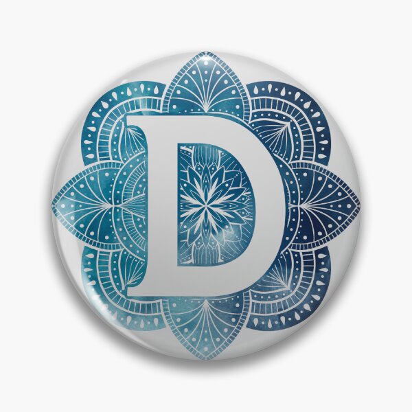 Artikelvorschau, Buchstabe D Mandala-Monogramm entworfen und verkauft von BuBuchi.