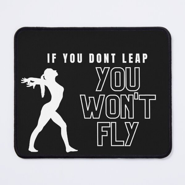 Item preview, If you don't leap, custom gymnastics, Yoga Lovers #2 designed and sold by Fitness-Passion.