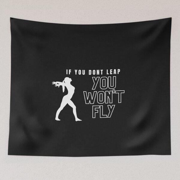 Item preview, If you don't leap, custom gymnastics, Yoga Lovers #2 designed and sold by Fitness-Passion.
