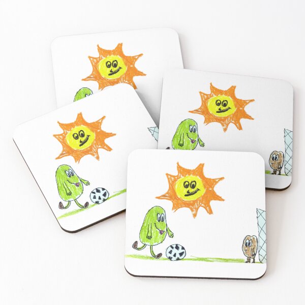 Item preview, Avocado playing football with kiwi designed and sold by MadeBySicilian.