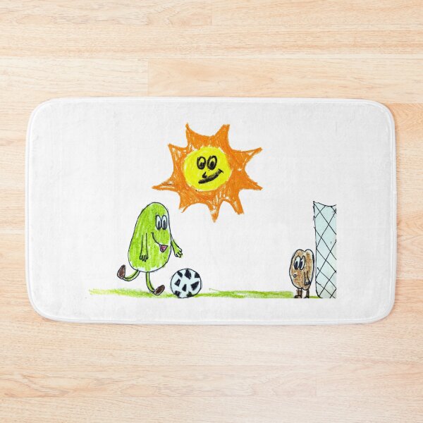 Item preview, Avocado playing football with kiwi designed and sold by MadeBySicilian.
