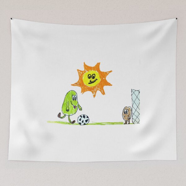 Item preview, Avocado playing football with kiwi designed and sold by MadeBySicilian.