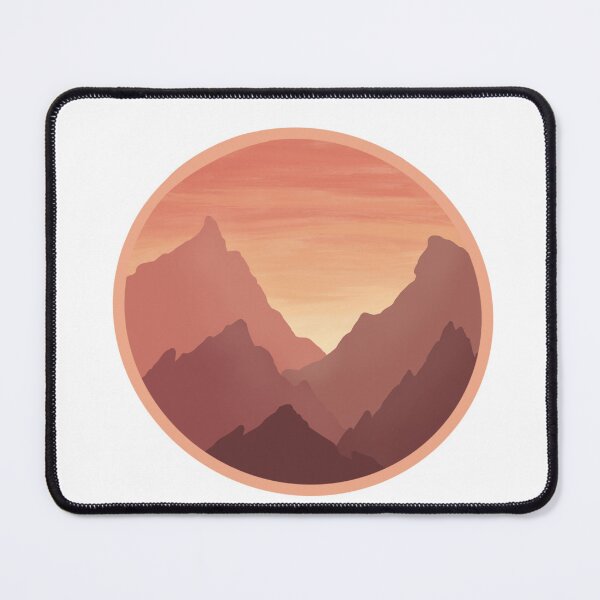 Item preview, Dusty Pink Mountain Sunset designed and sold by NaomiiiC.