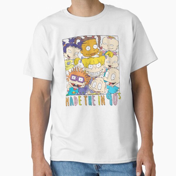 Vista previa del artículo con la obra «Retrato en color del grupo Rugrats realizado en los años noventa», diseñado y vendido por FifthSun.