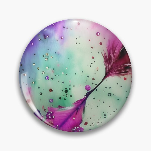 Item preview, Watercolor splatter feather designed and sold by ibelieveimages.