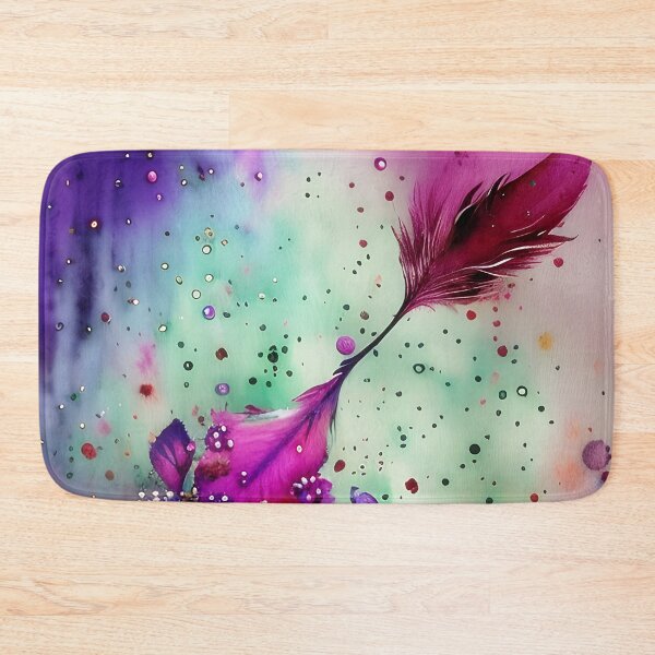 Item preview, Watercolor splatter feather designed and sold by ibelieveimages.