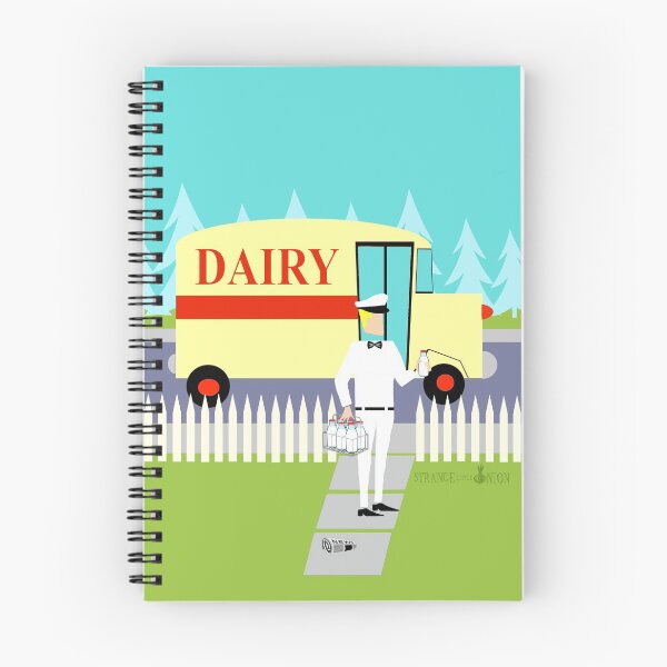 Item preview, Retro Small Town Milkman designed and sold by StrangeLilOnion.