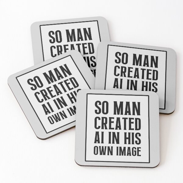 Item preview, So Man Created AI In His Own Image designed and sold by FunnyFactDesign.