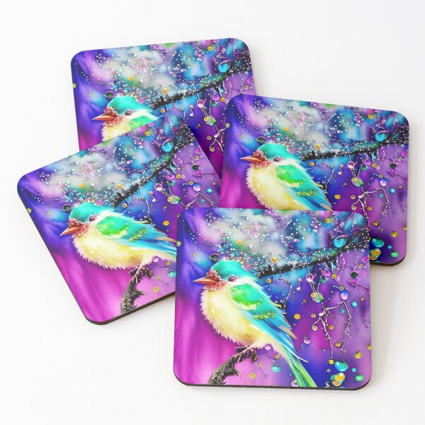 Artikelvorschau, Watercolor bird and raindrops entworfen und verkauft von ibelieveimages.