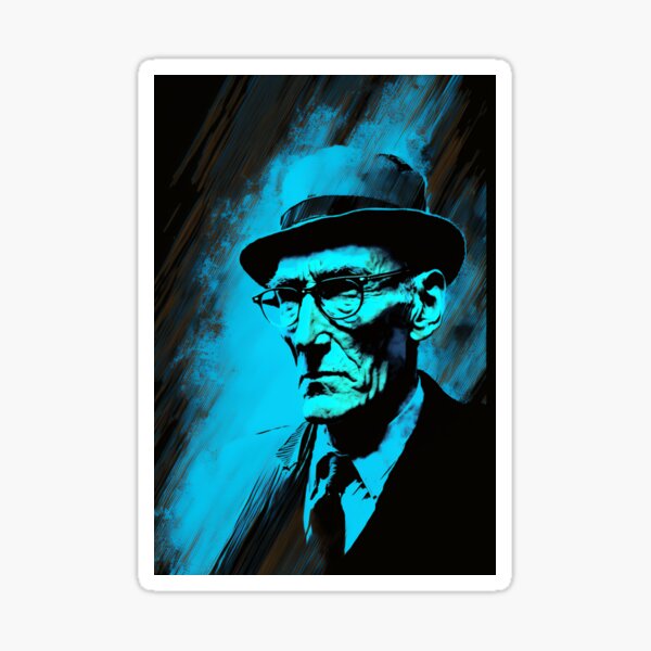 Item preview, William S. Burroughs - Beatnik - Naked Lunch - Portrait designed and sold by AnalogStatic.