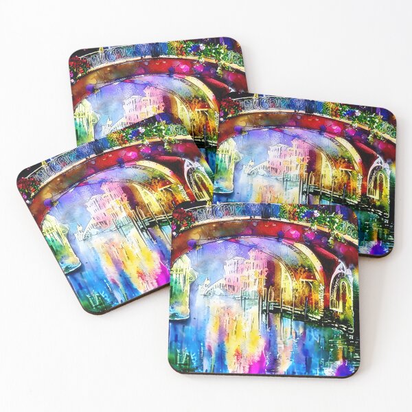 Item preview, Watercolor Venice canal and bridge designed and sold by ibelieveimages.