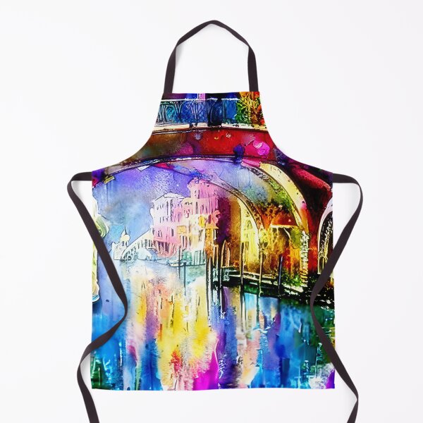 Item preview, Watercolor Venice canal and bridge designed and sold by ibelieveimages.