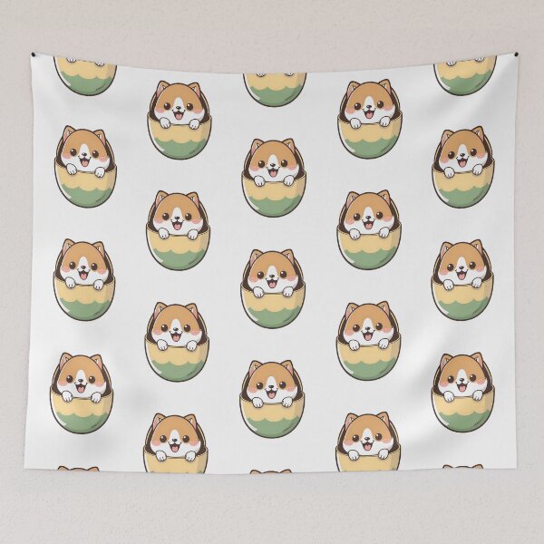 Item preview, Cute dog in the egg designed and sold by AHthatIsNice.