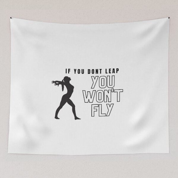 Item preview, If you don't leap, custom gymnastics, Yoga Lovers #3 designed and sold by Fitness-Passion.