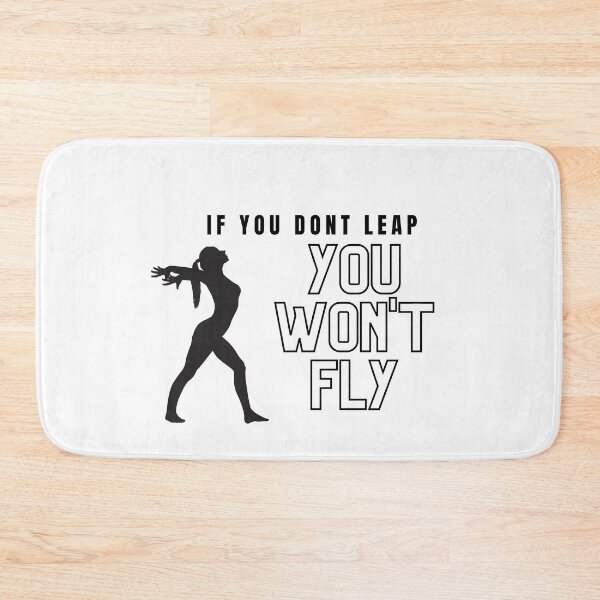 Item preview, If you don't leap, custom gymnastics, Yoga Lovers #3 designed and sold by Fitness-Passion.