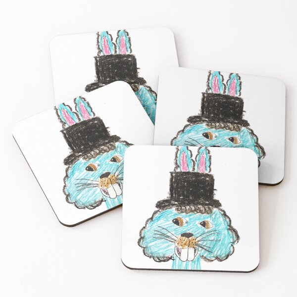 Item preview, Blue rabbit with top hat designed and sold by MadeBySicilian.
