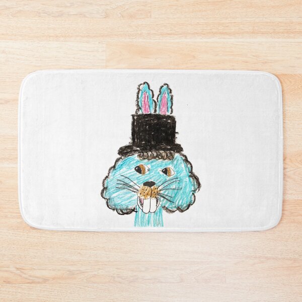 Item preview, Blue rabbit with top hat designed and sold by MadeBySicilian.