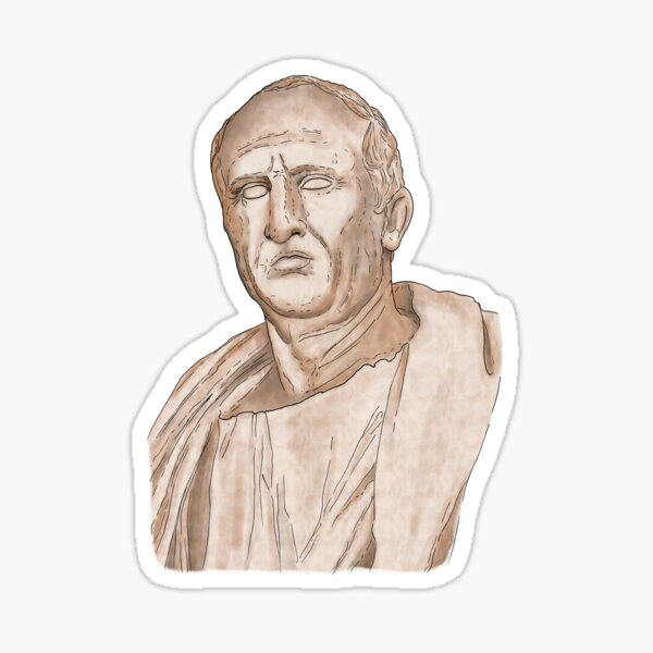 Cicero Bust Statue - PfCN Sticker