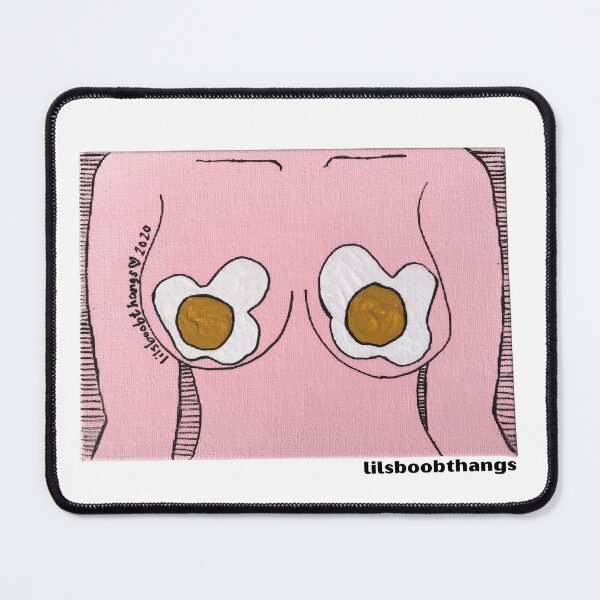 Aperçu de l'œuvre Peinture corporelle féminine rose avec des seins en forme d'œuf | lilsboobthangs créée et vendue par lilsboobthangs.