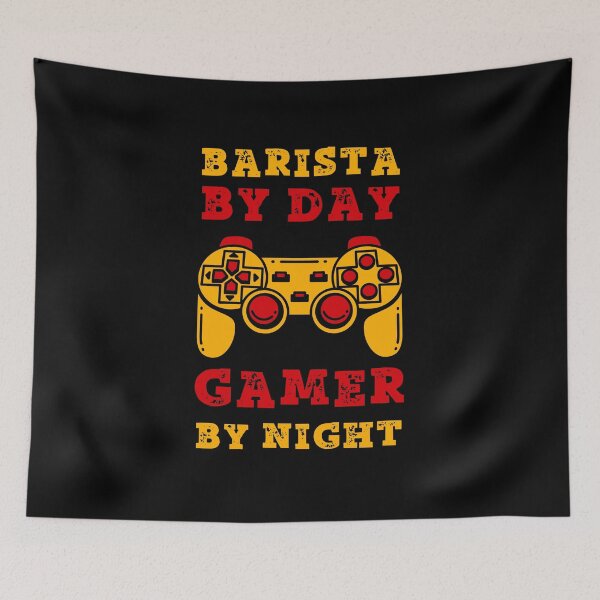 Item preview, Barista By Day Gamer By Night designed and sold by SamuraiGaming.