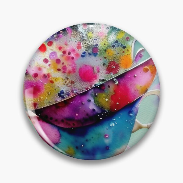 Item preview, Watercolor splatter teacups designed and sold by ibelieveimages.