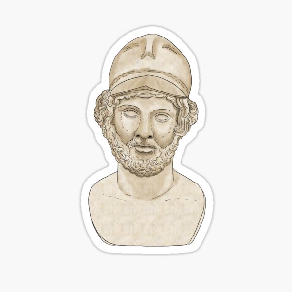 Pericles Bust Statue - PfCN Sticker