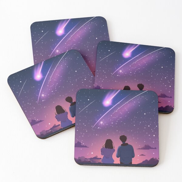 Item preview, couple watching  a shooting star   designed and sold by via-colab.