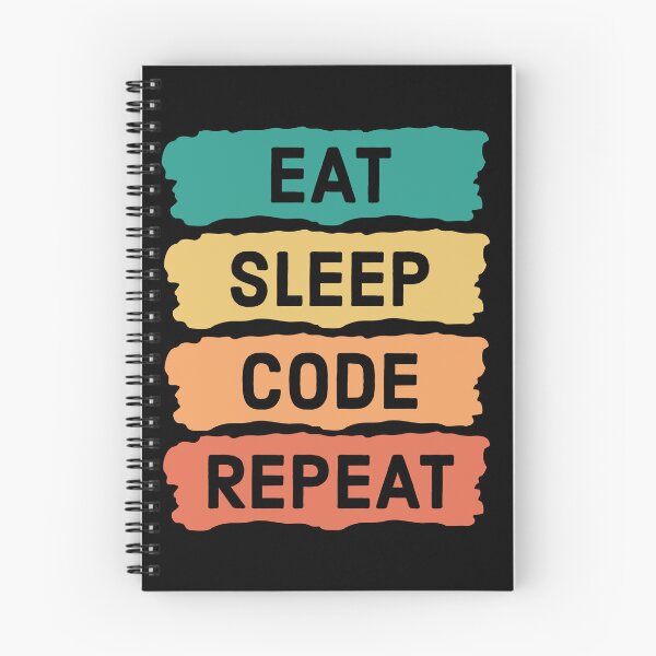 Item preview, "Eat Sleep Code Repeat" Design | Programmer Apparel designed and sold by SimpliText.