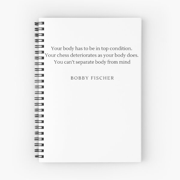 Item preview, Your body has to be in top condition. Your Chess Deteriorates as your body does - Bobby Fischer designed and sold by ChessPoker.