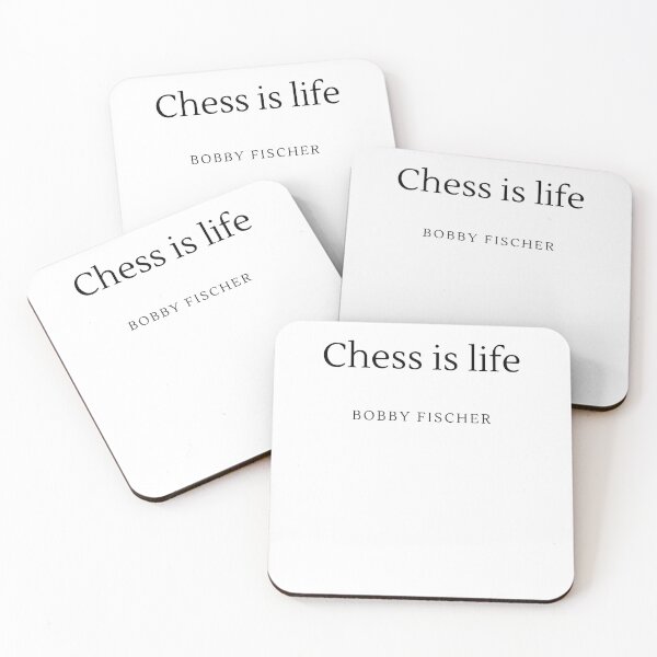 Item preview, Chess is life - Bobby Fischer designed and sold by ChessPoker.