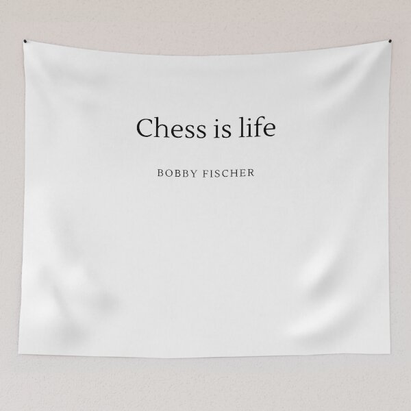 Item preview, Chess is life - Bobby Fischer designed and sold by ChessPoker.